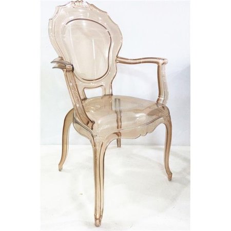 JECO Jeco F-SF012 Plastic Arm Chair; Amber F-SF012